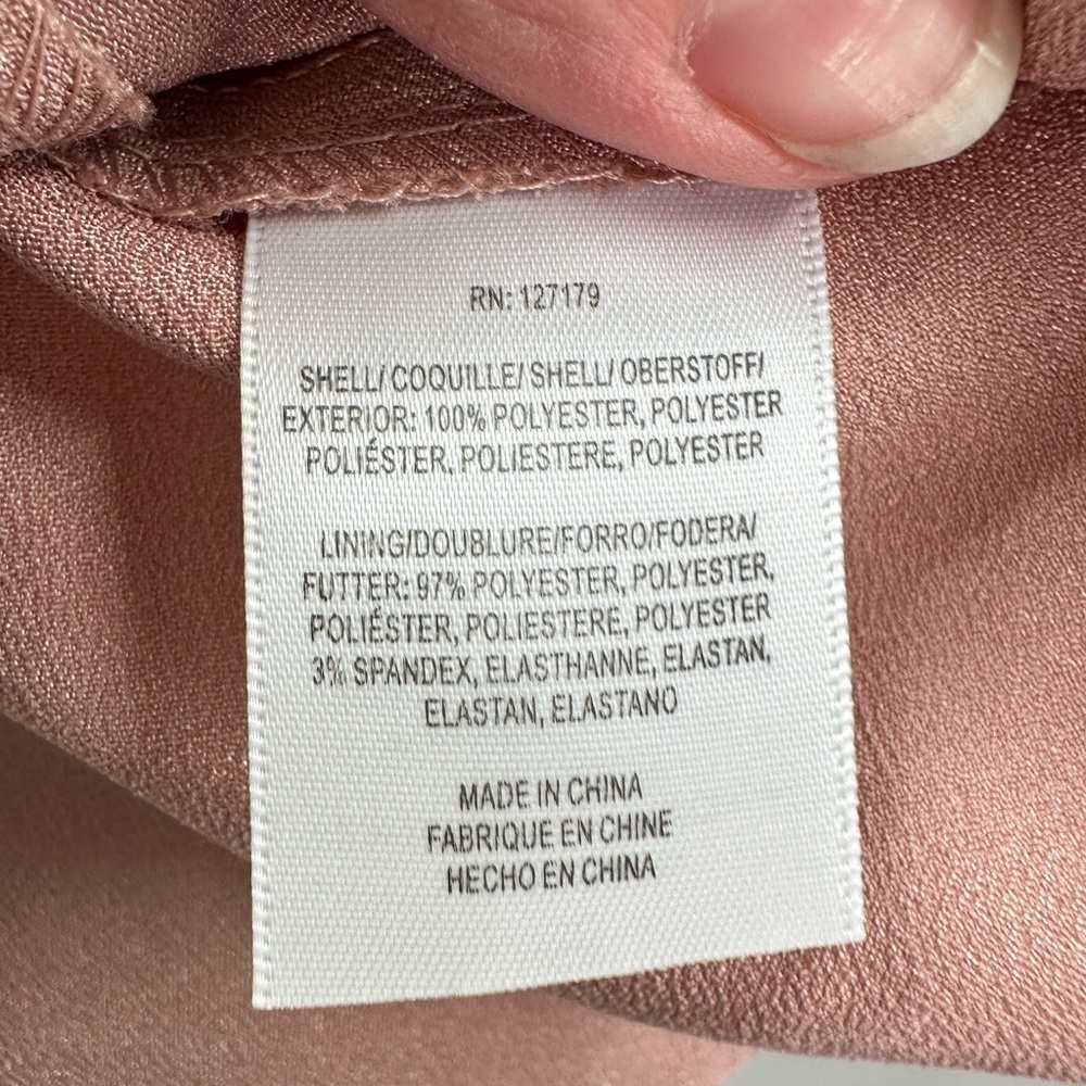 NWT JENNY YOO Alessia satin elegant formal Apricot bridal wedding cocktail gown - Picture 11 of 16